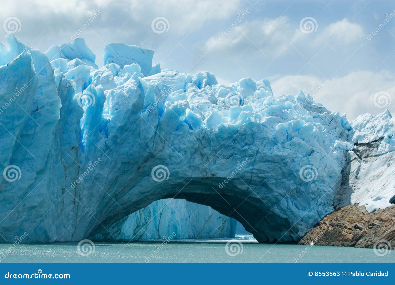 view of the perito moreno glacier, argentina.