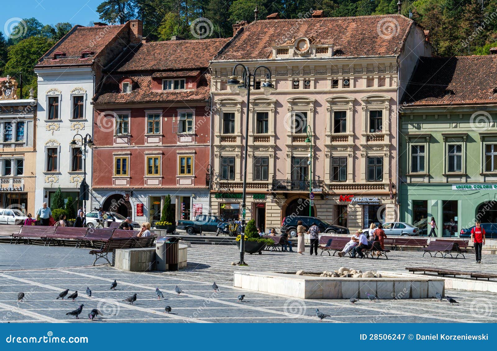 View of the Piata Sfatului in Brasov Editorial Photography Image of people, eastern 28506247