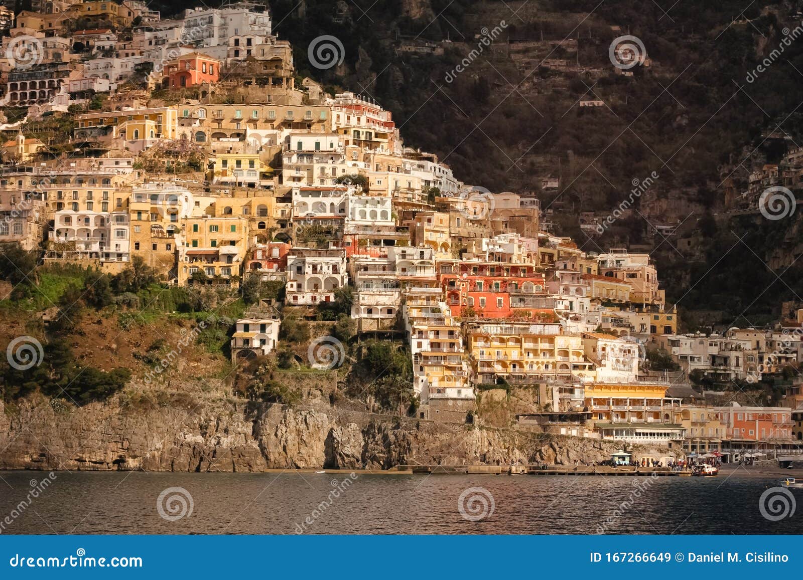 City View . Positano. Campania. Italy Stock Image - Image of ...