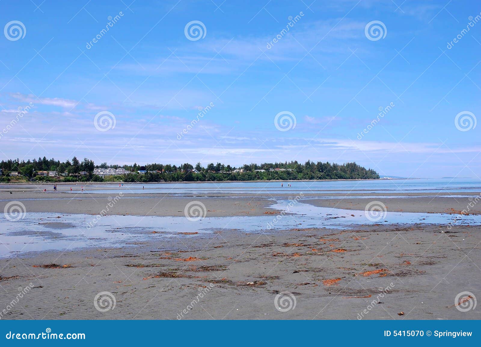 View of qualicum beach stock photo. Image of boulder, relax - 5415070