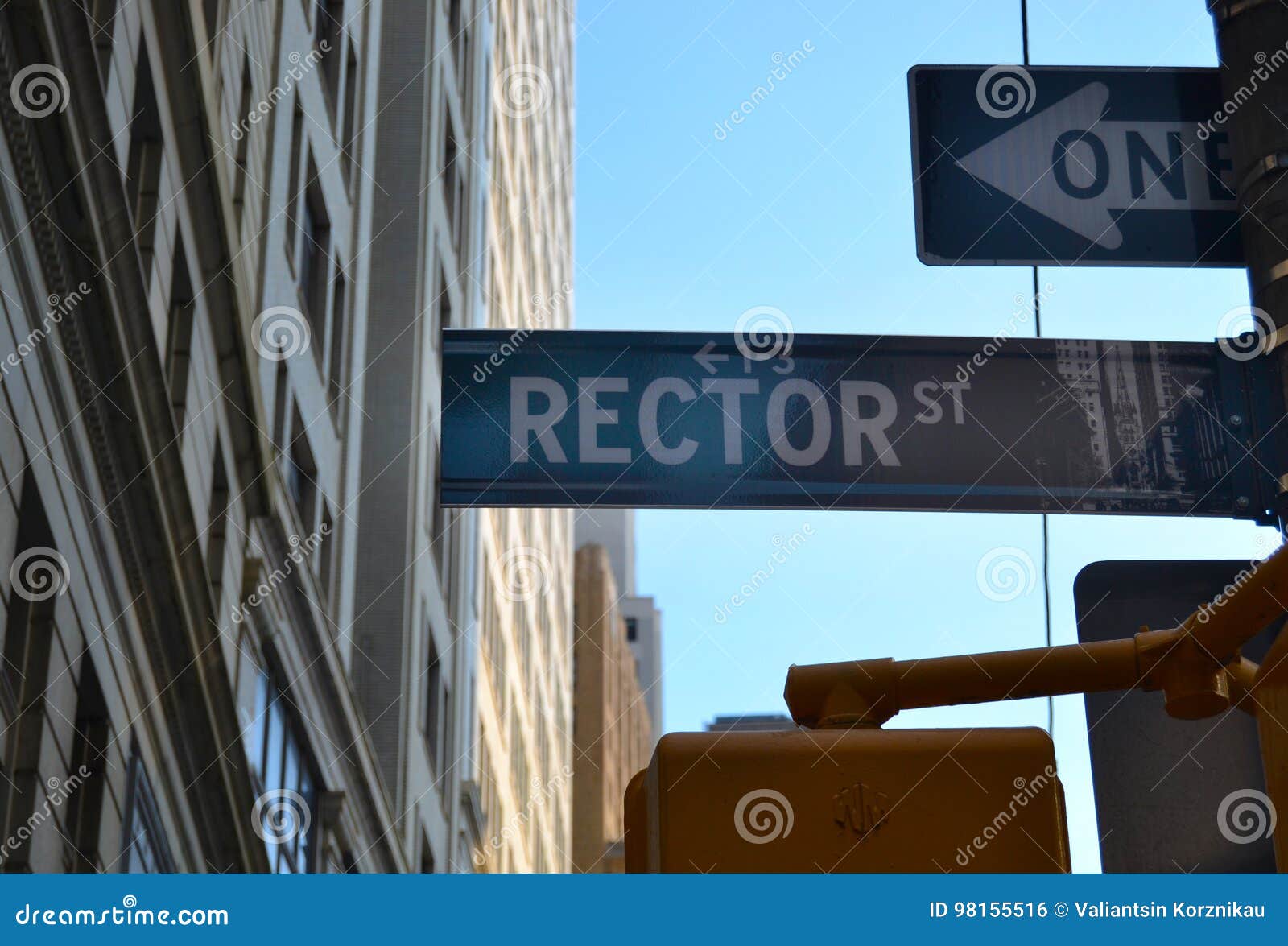 View of rector street stock photo. Image of avenue, east 98155516