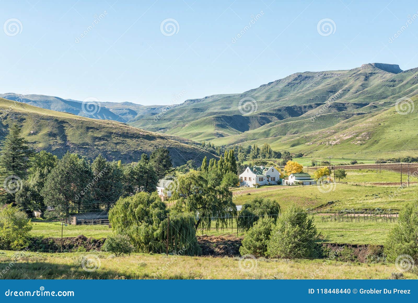 View of Rhodes, a Small Village in the Eastern Cape Stock Photo Image of eastern, hill 118448440