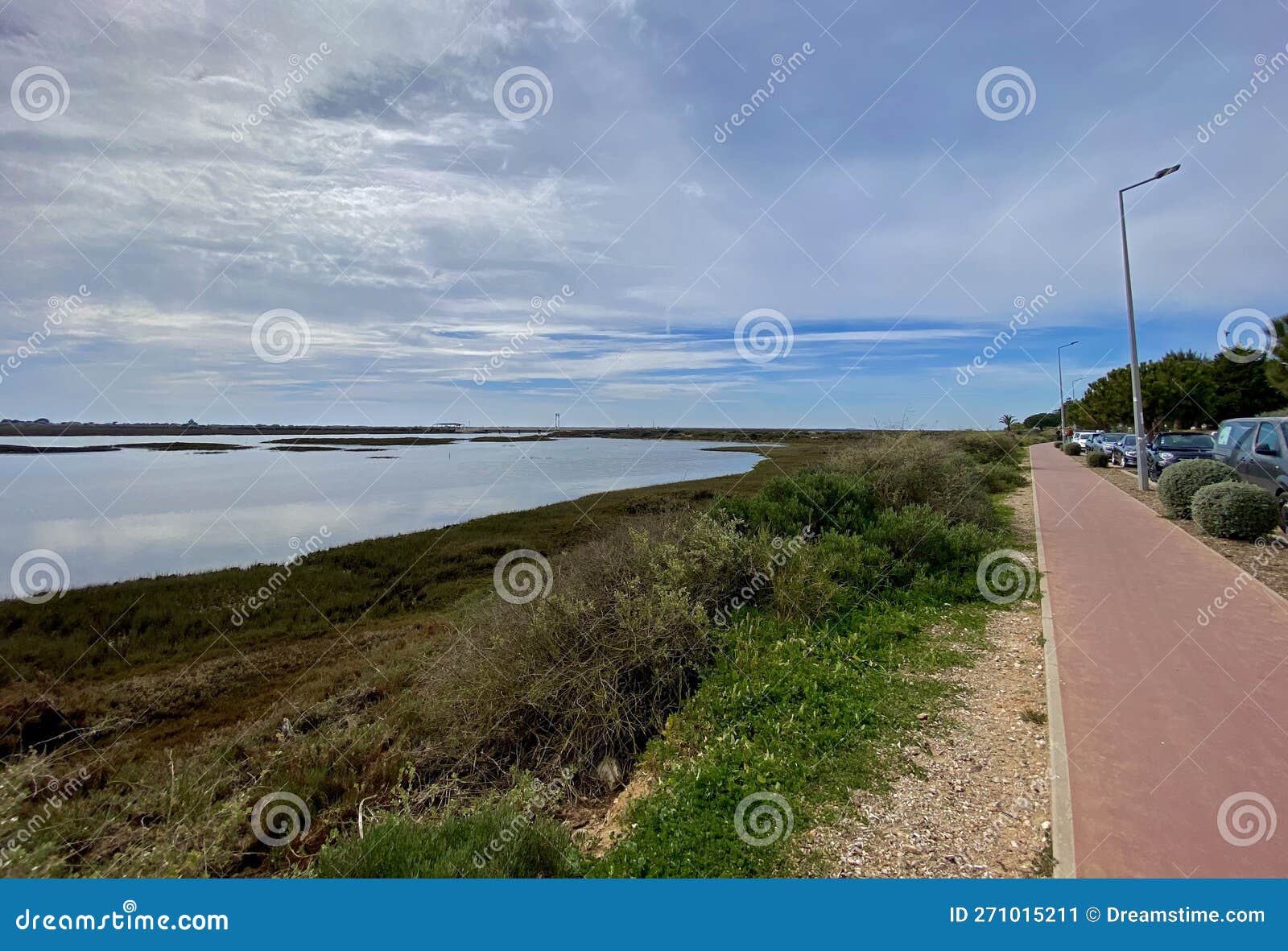 view of the ria formosa natural park in luz de tavira