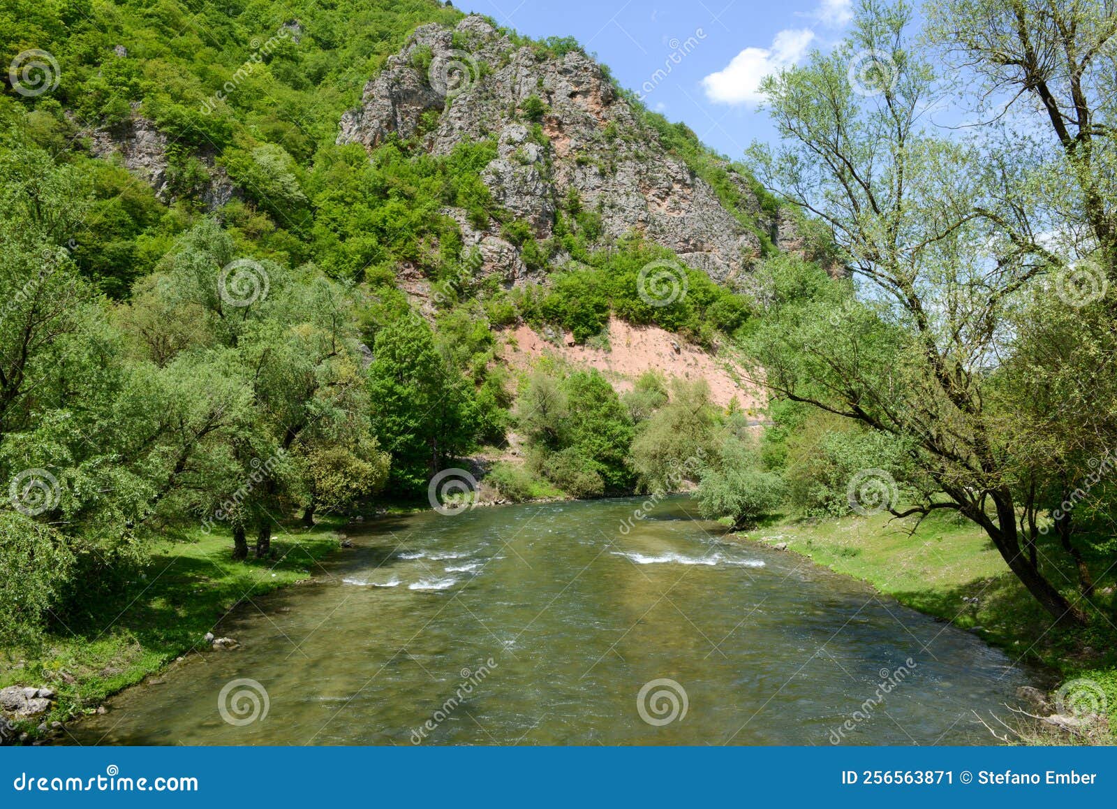 View at the River Over Lake Debar on North Macedonia Stock Image Image of landmark, macedonia