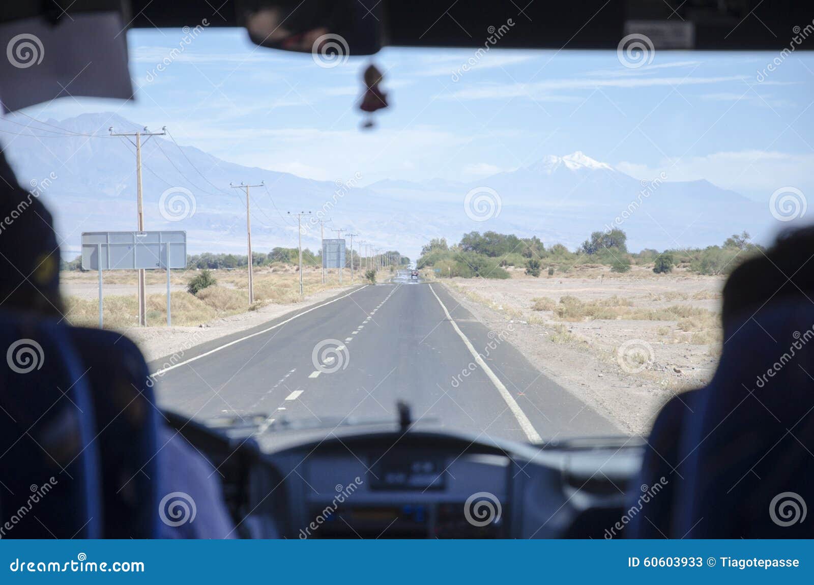 view of the road atacama desert