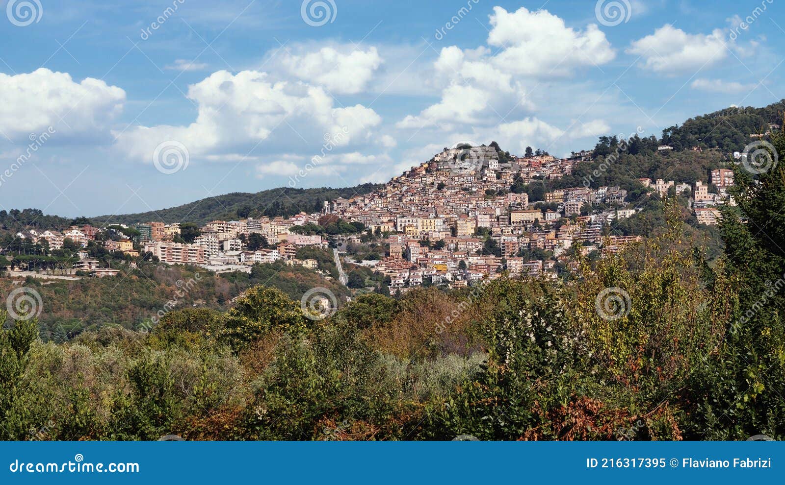 View of Rocca Di Papa, Latium, Italy Stock Image - Image of ...