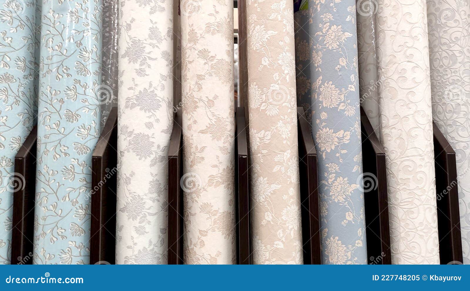 Rolls Of Wallpaper. Background And Texture Of Wallpaper For Walls