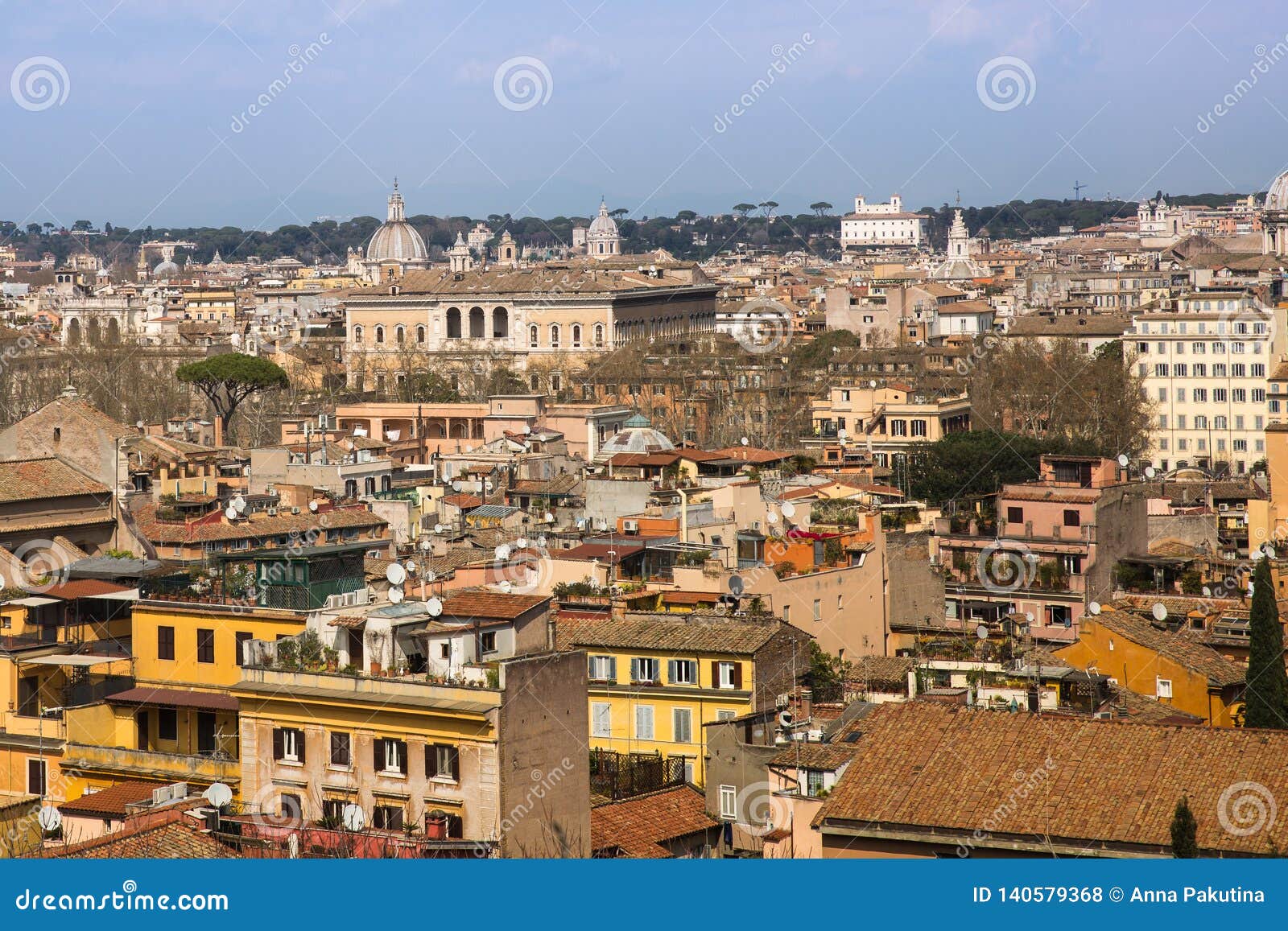 View of Rome from above stock photo. Image of travel 140579368