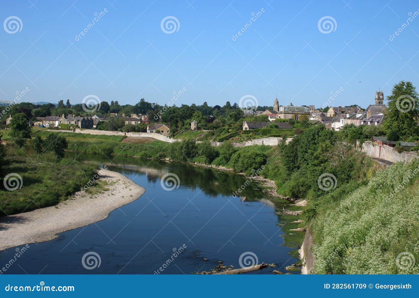 river tweed at coldstream, scotland