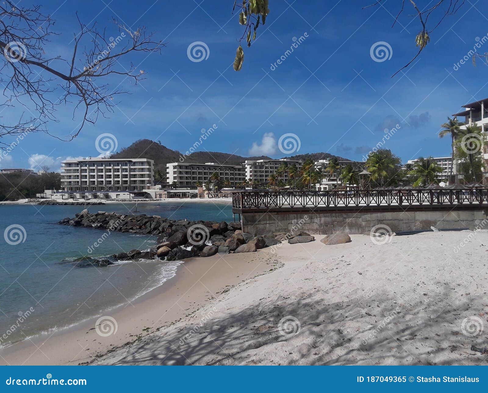 View of Royalton at Smugglers Cove, Cap Estate, St. Lucia Stock Image