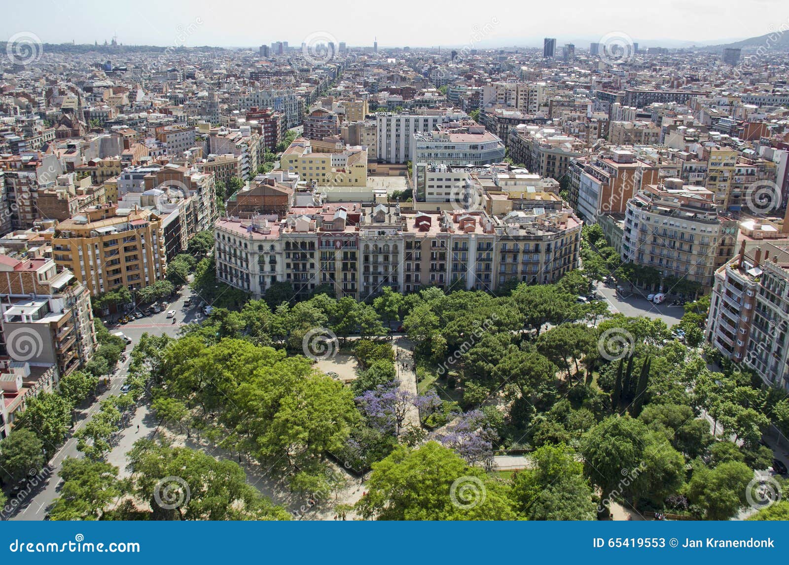 view from sagrada familia, barcelona