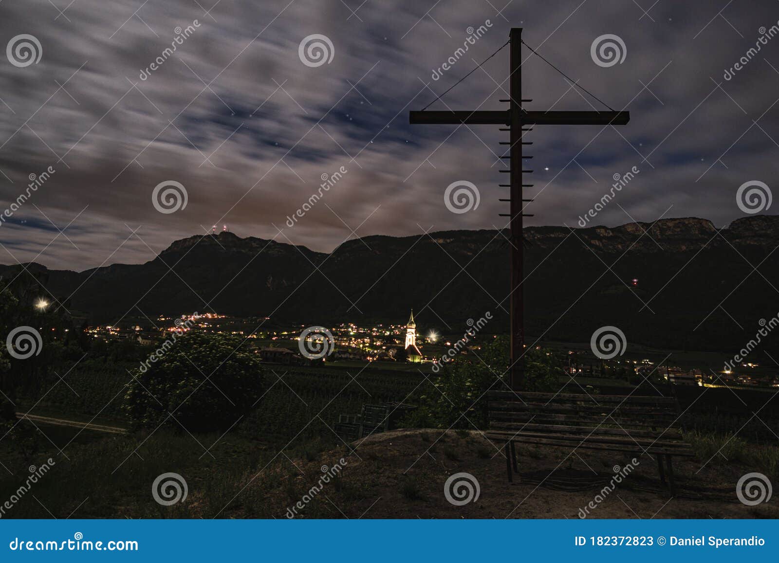 view on san paolo appiano by night