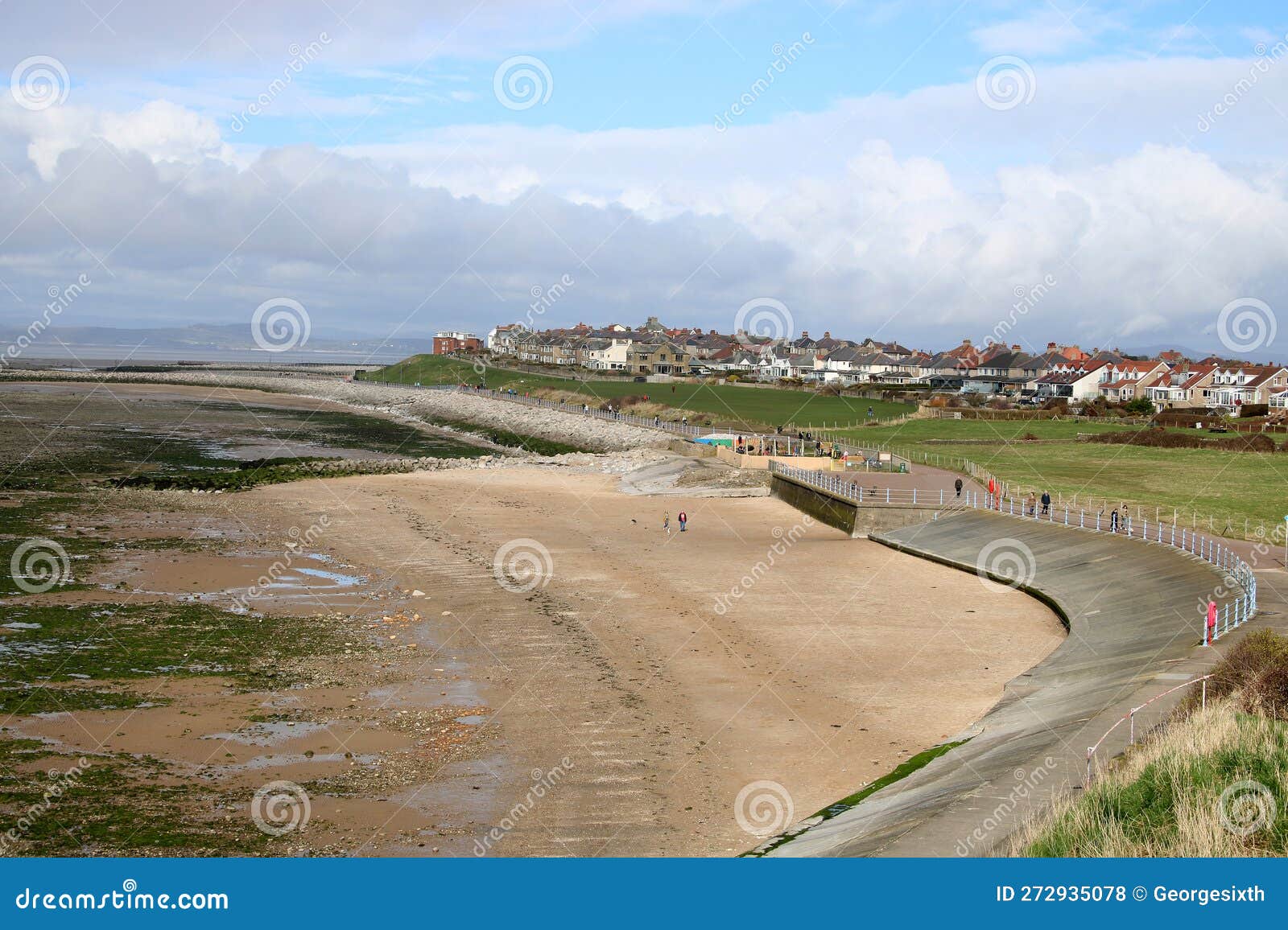 View of Sandylands, Morecambe from Heysham Stock Photo Image of