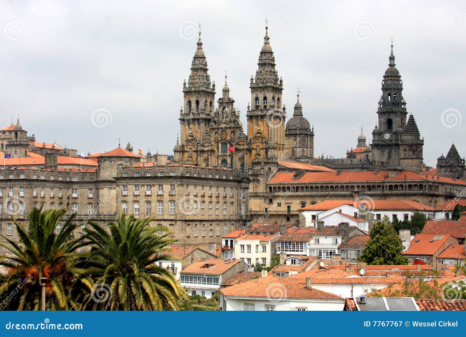 view upon santiago de compostela and her cathedral