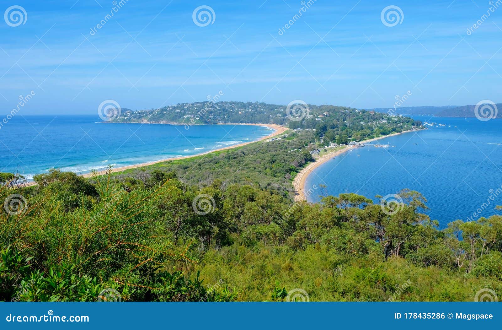 View of the Scenic Landscape of the Palm Beach in Sydney, Australia ...