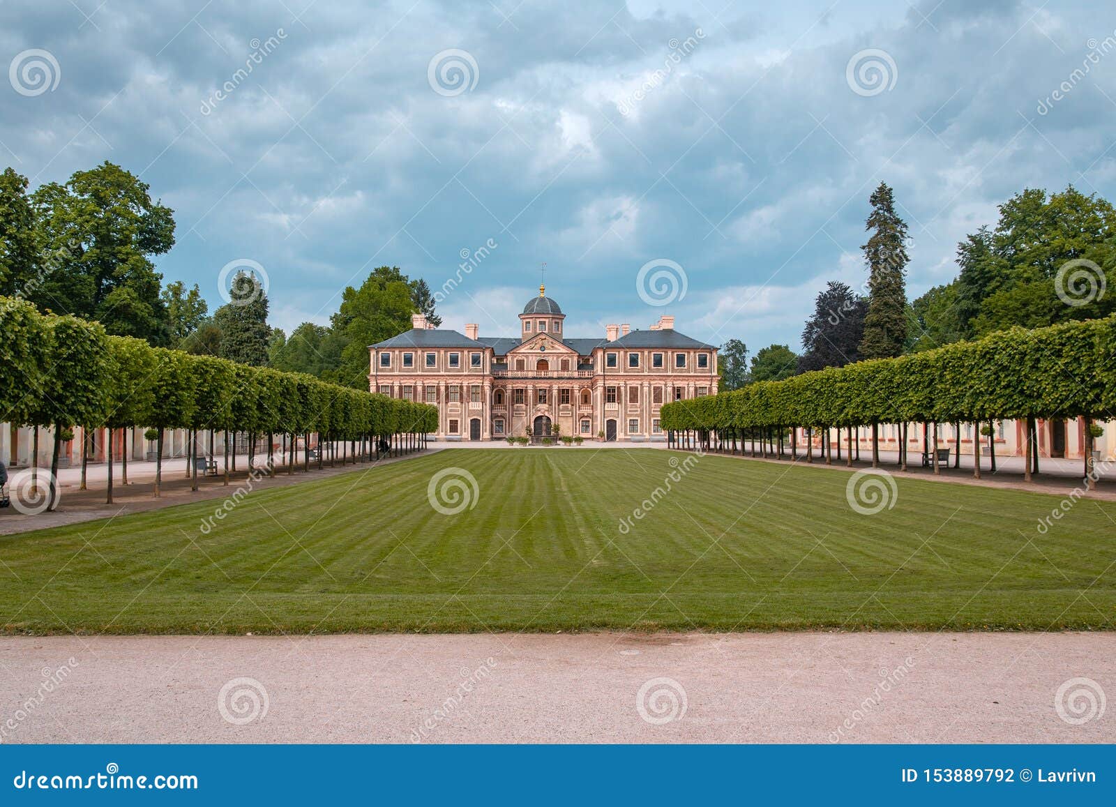 View on Schloss Favorite Rastatt in Rastatt, Germany Stock Photo