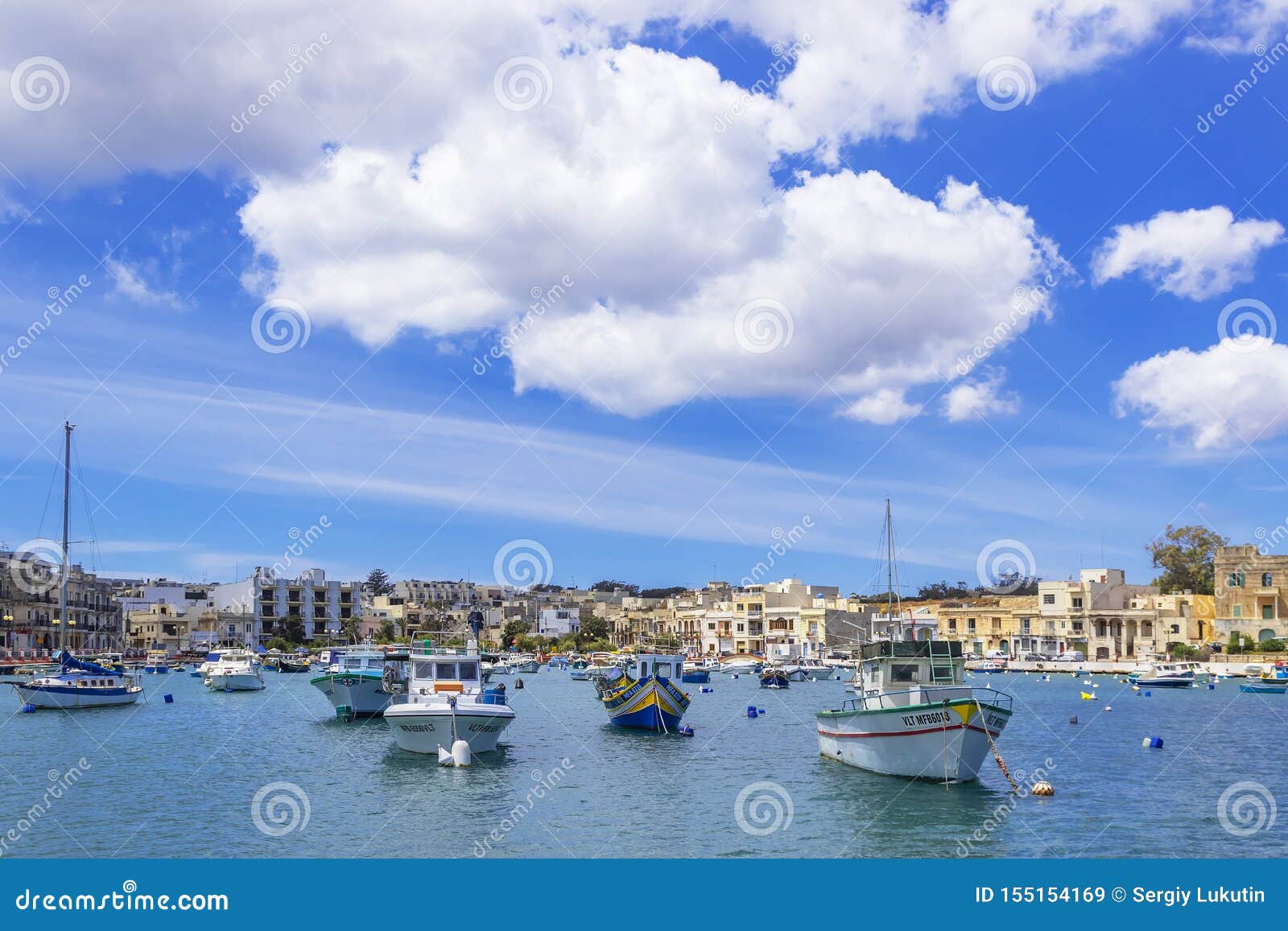 View of a Seaside Promenade in Birzebbuga, Malta Editorial Stock Image