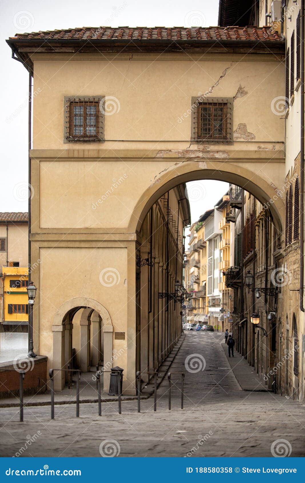 View Of A Section Of The Vasari Corridor Florence ...
