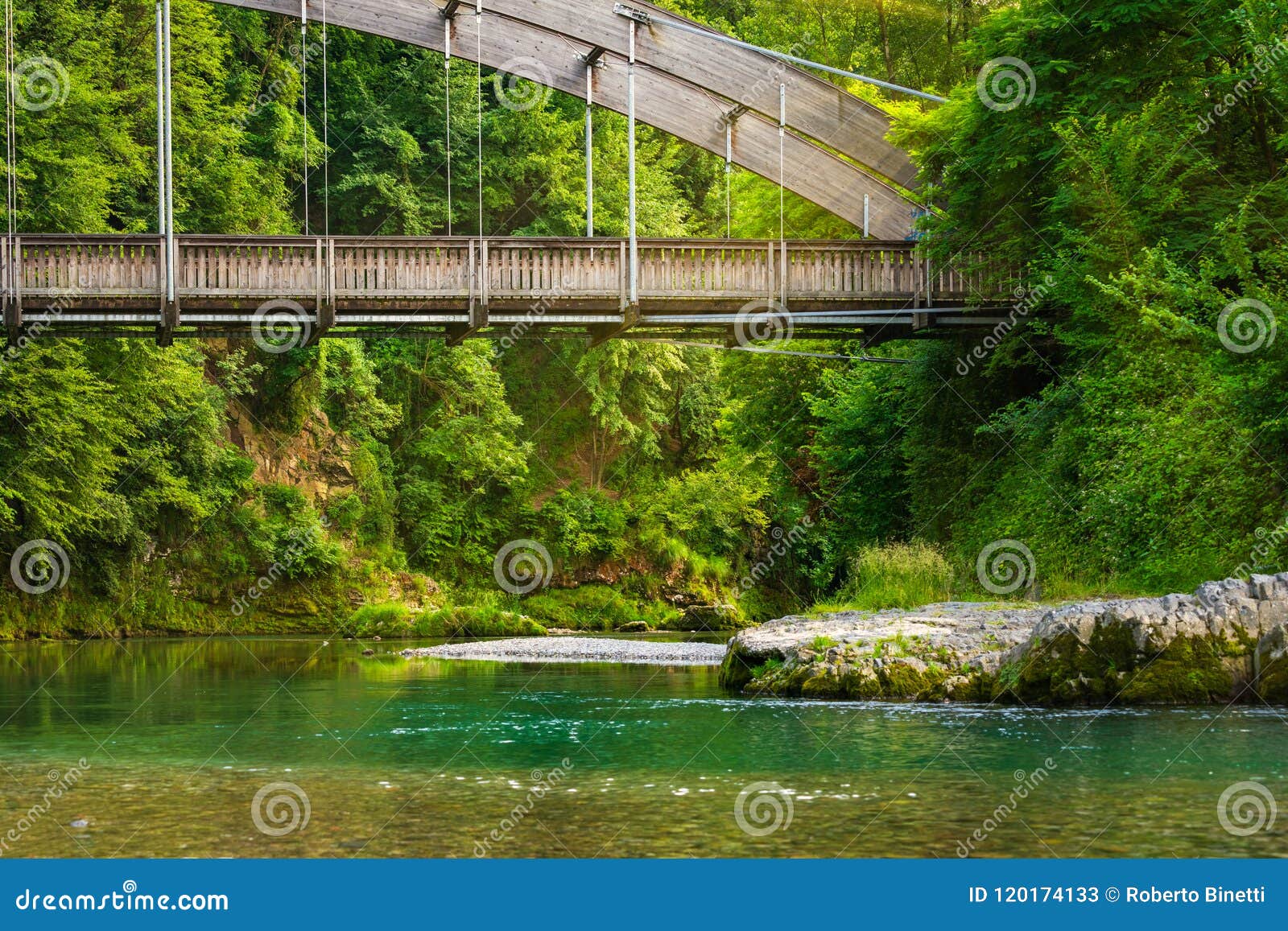 view of the serio bridge close up