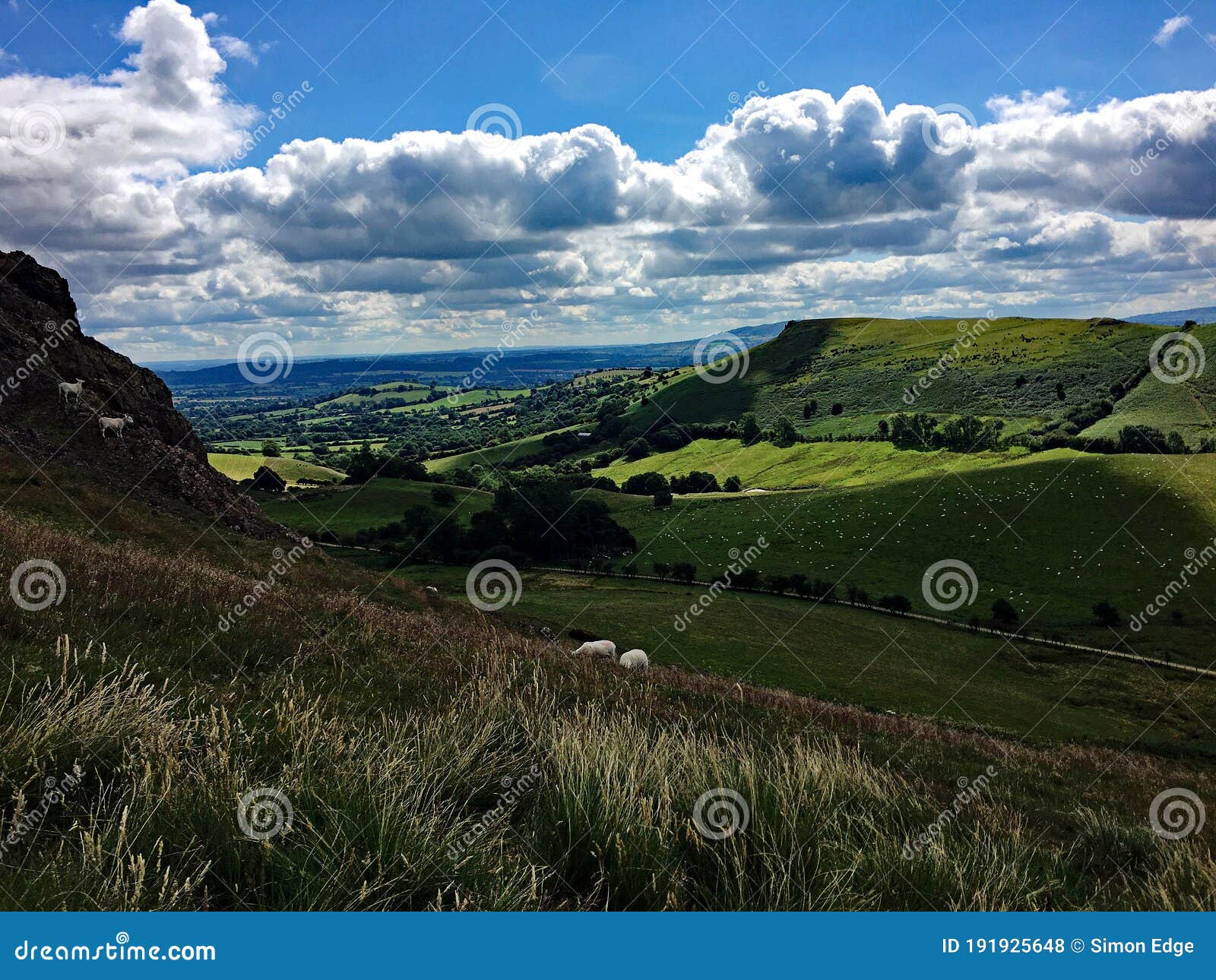 a view of the shropshire countryside near caer caradoc