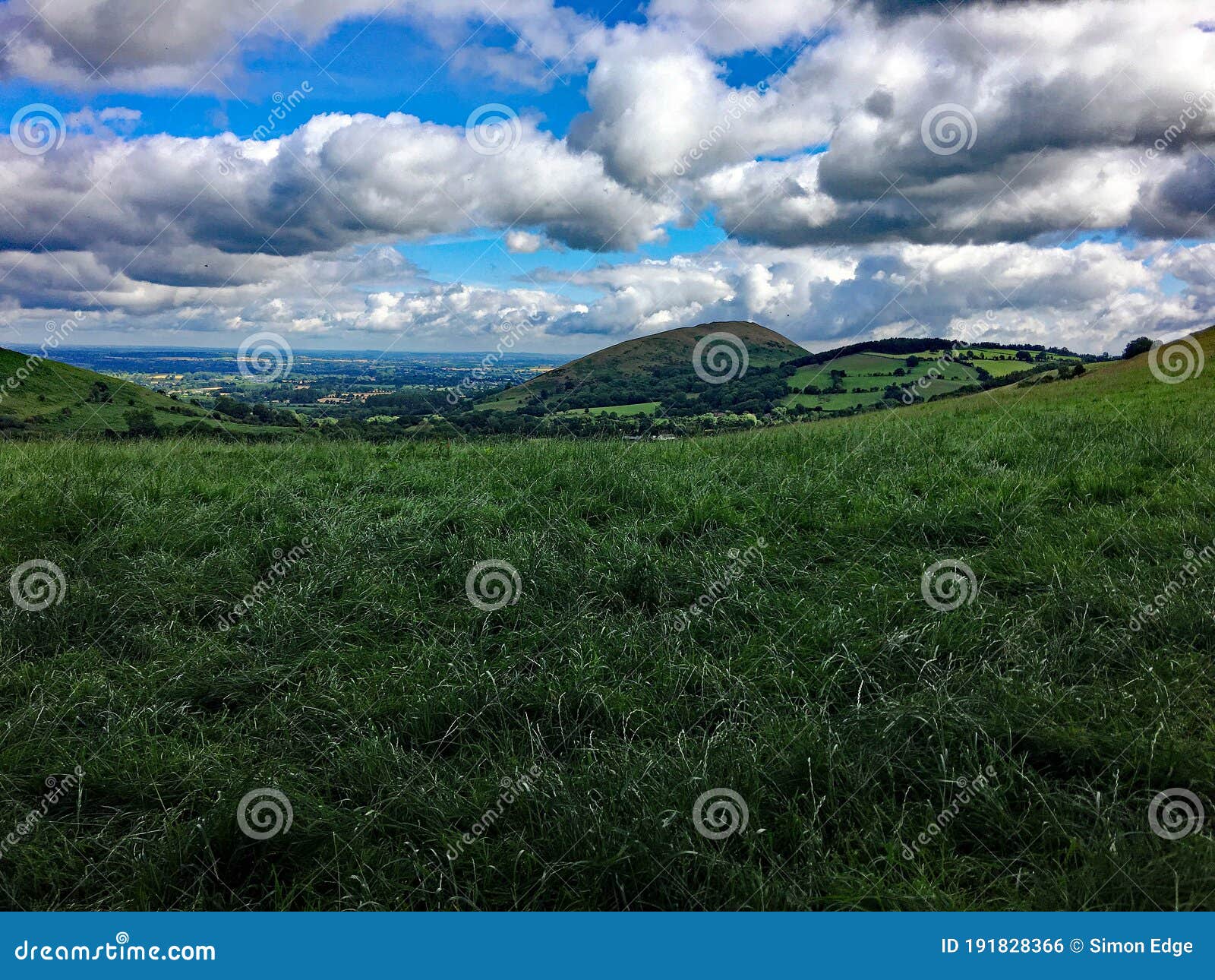 a view of the shropshire countryside near caer caradoc