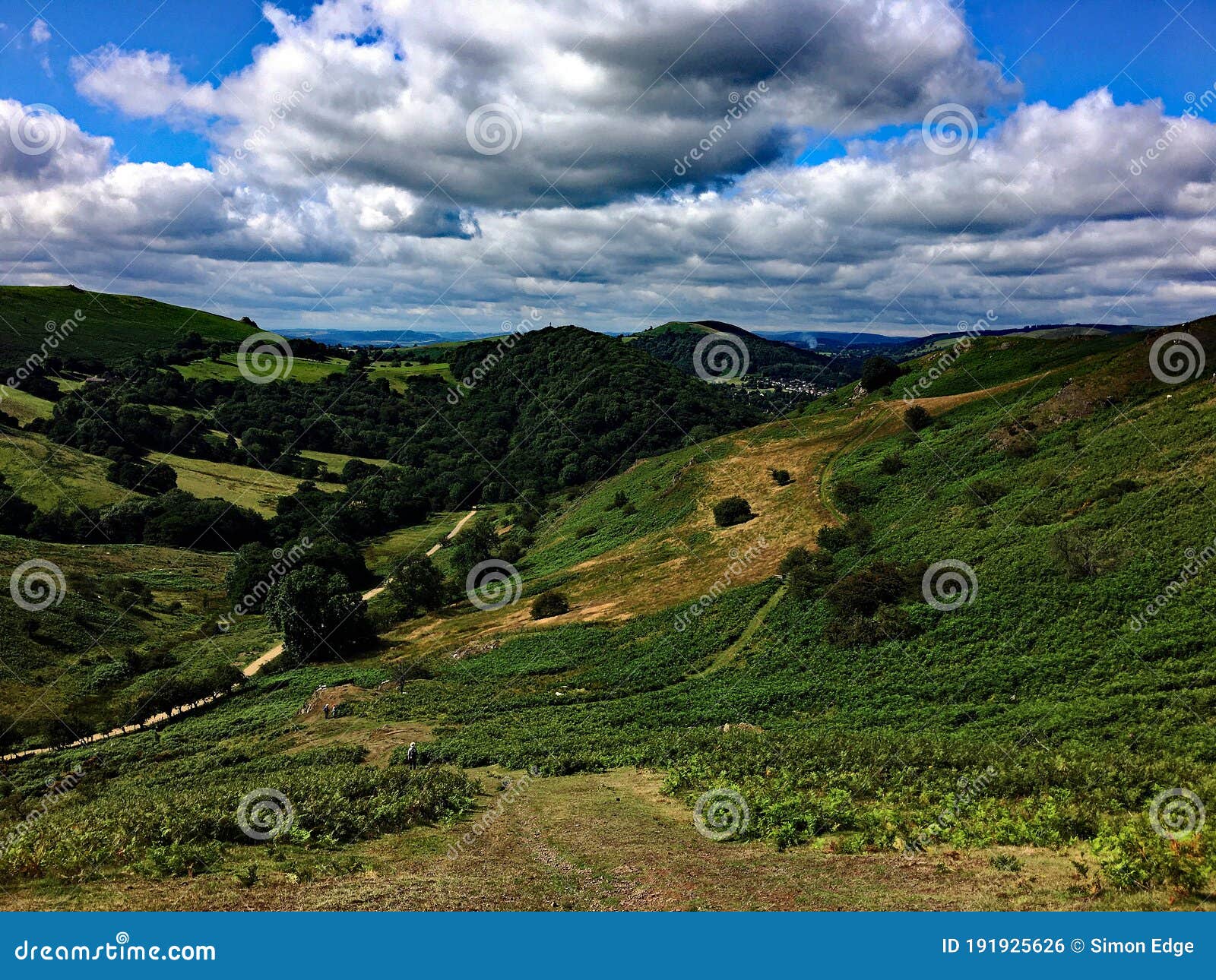 a view of the shropshire countryside near caer caradoc