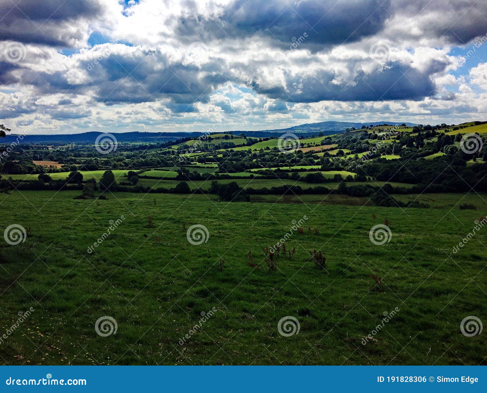 a view of the shropshire countryside near caer caradoc