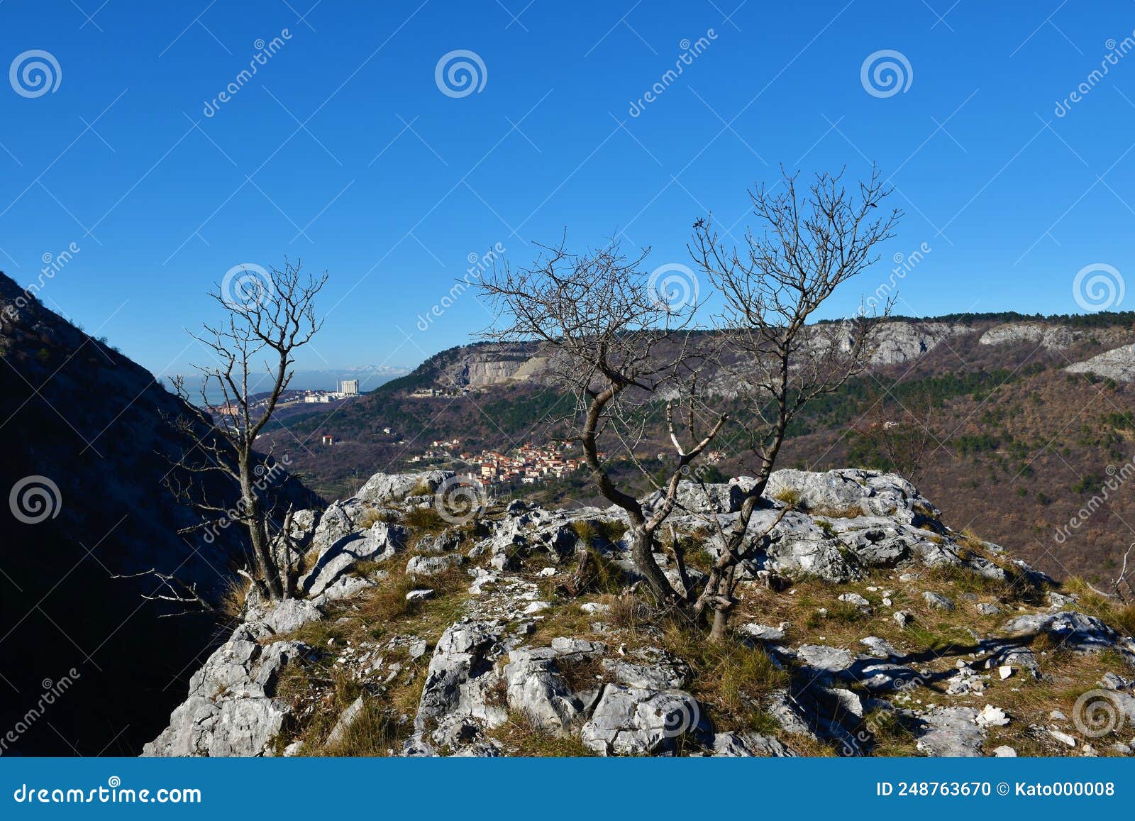 view of slopes of val rosandra or glinscica valley