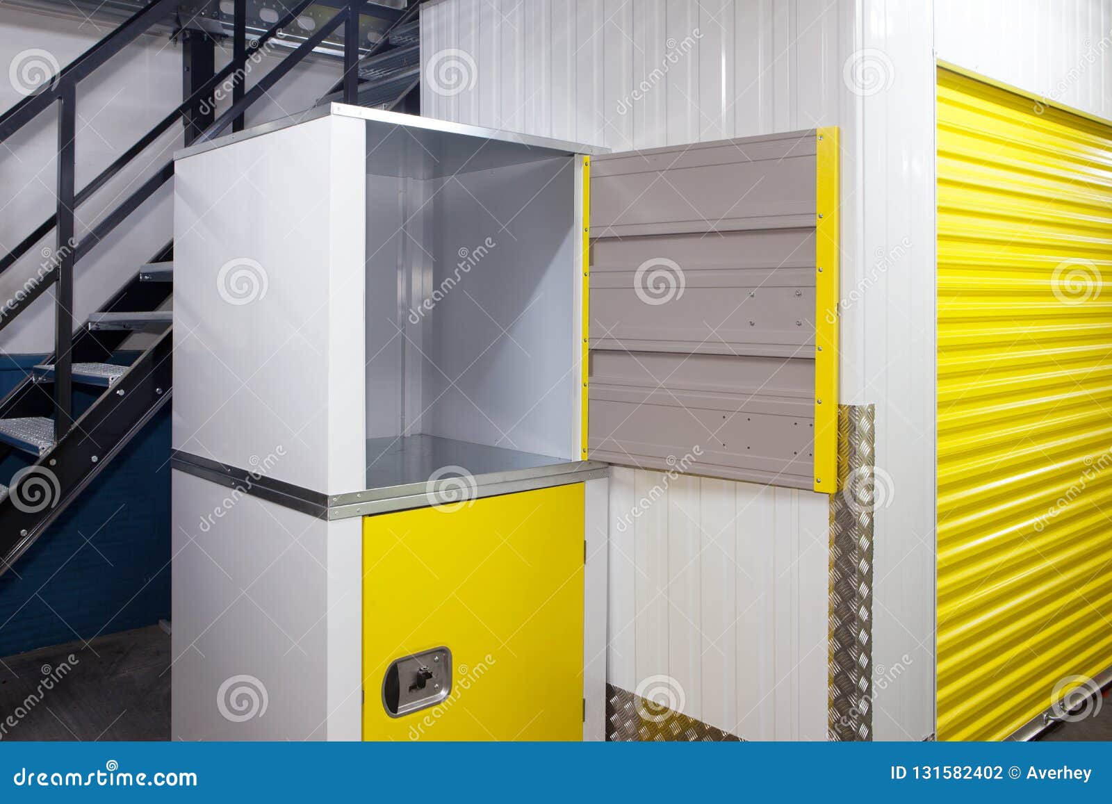 Self storage units stock photo. Image of open, storage 131582402