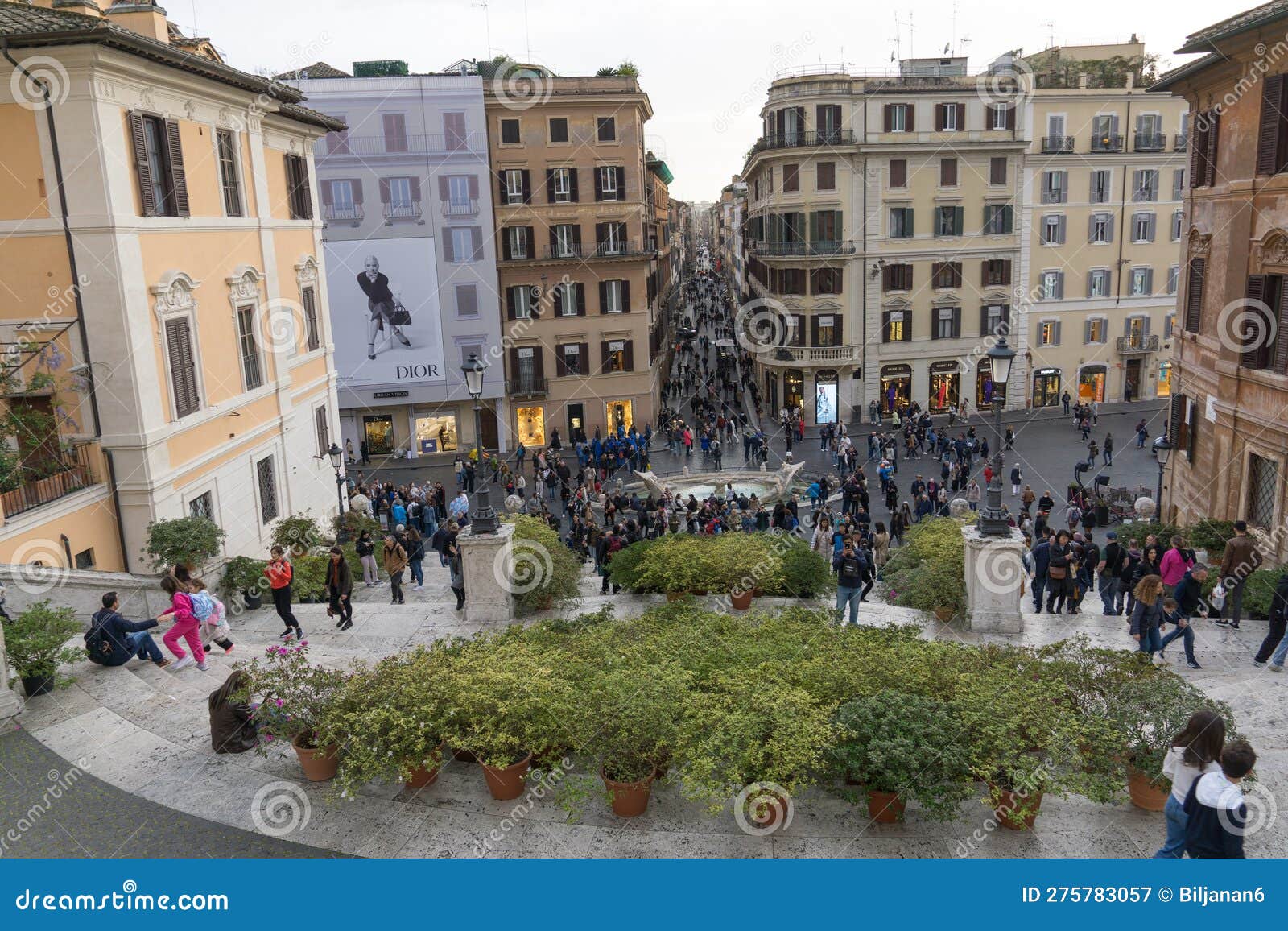 View of the Spanish Square in Rome Editorial Photography Image of view, building 275783057