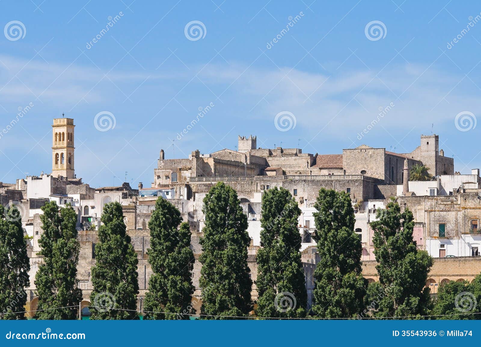 view of specchia. puglia. italy.