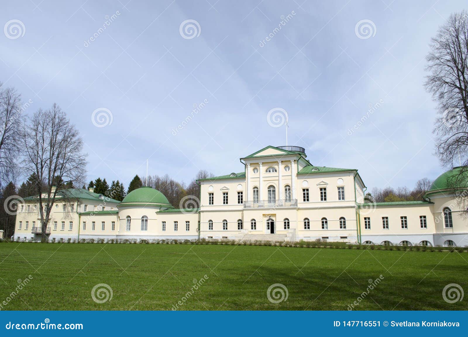 view of stepanovskoe-volÃÅsovo  manor of the princely family of the kurakin located in the village of volosovo tver region russia