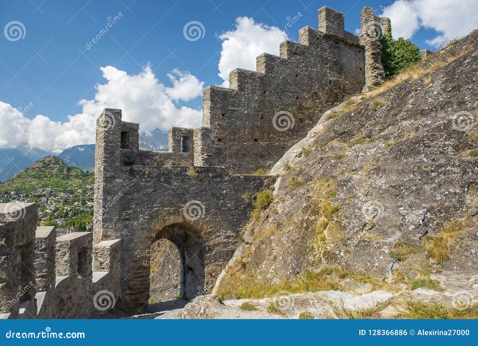 castle tourbillon in sion, canton of valais, switzerland