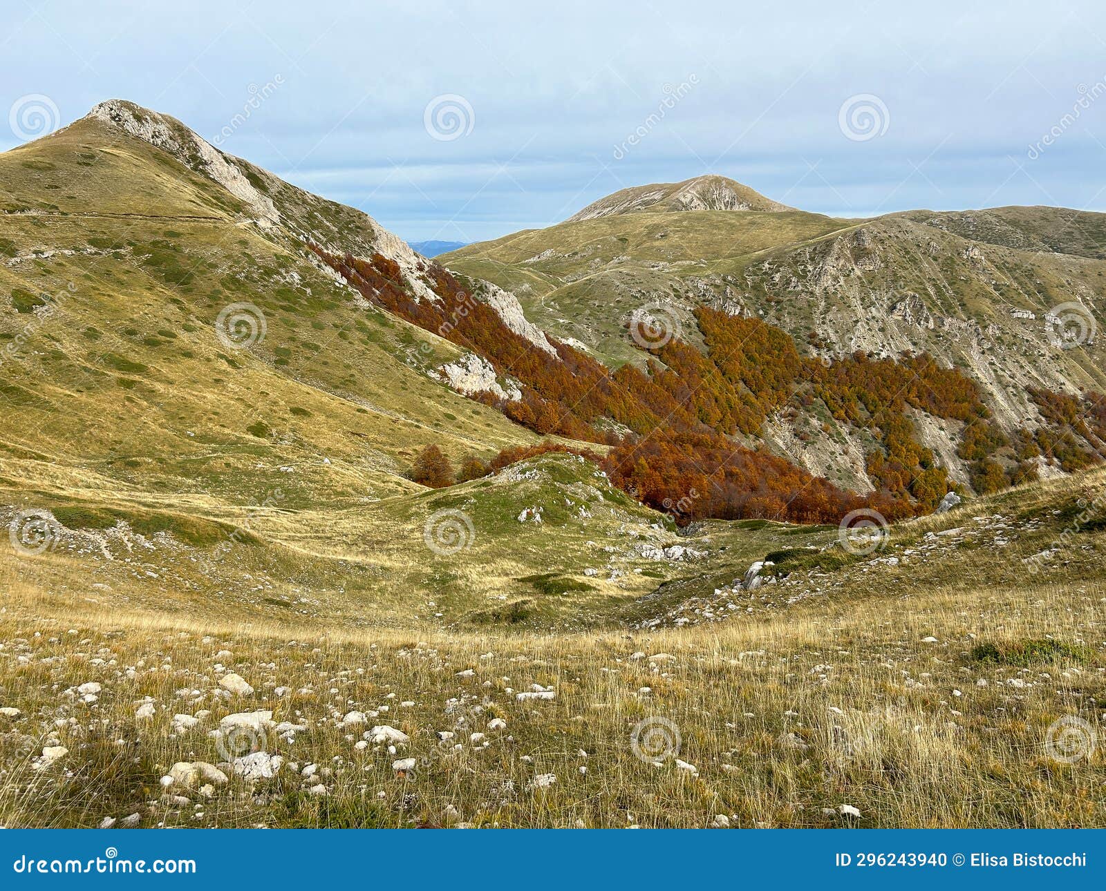 view of the summit of monte di cambio and monte i porcini in lazio