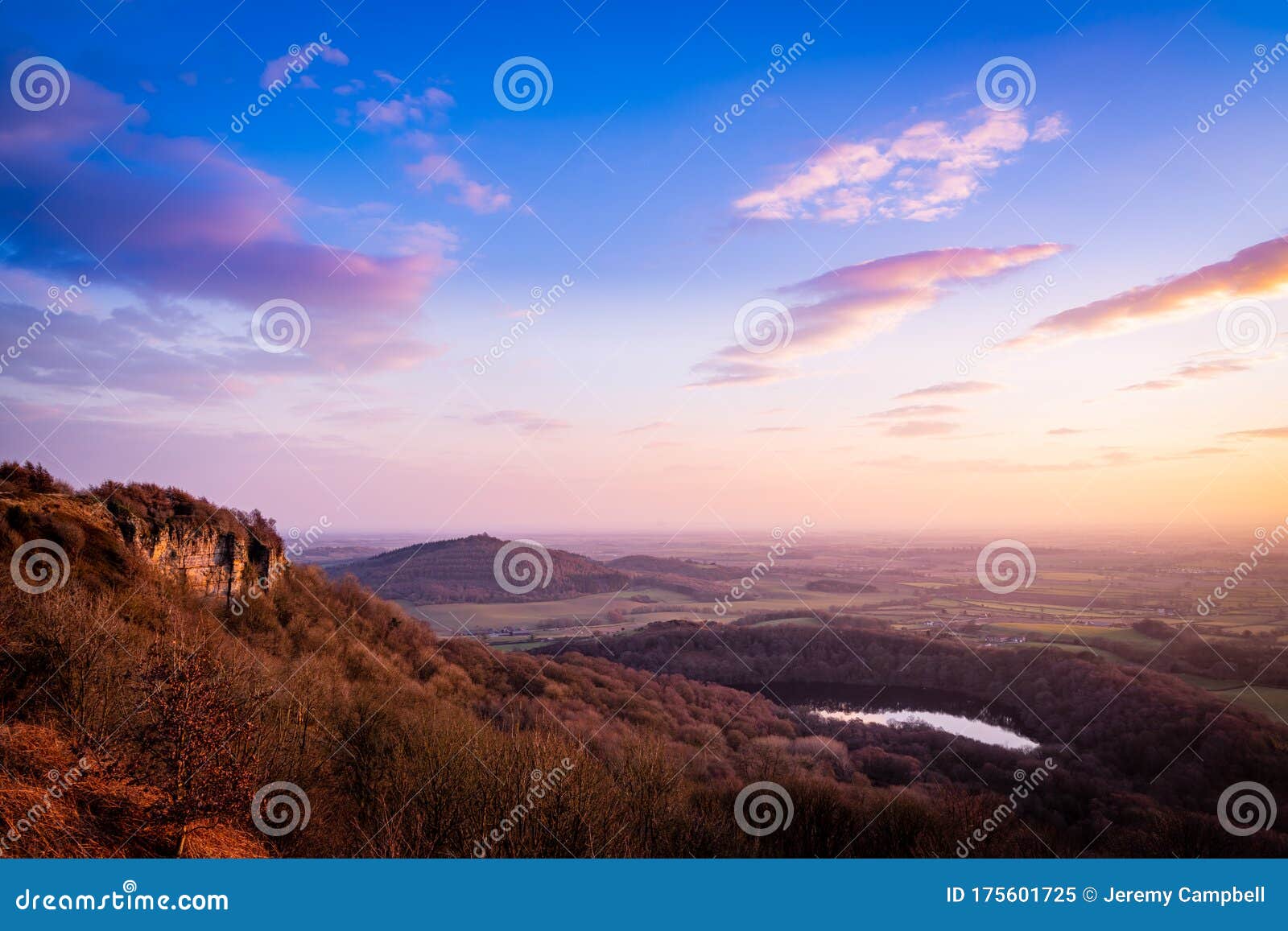 The View from Sutton Bank, North Yorkshire Stock Image - Image of