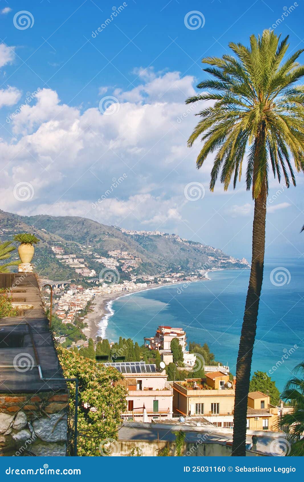 view from taormina - sicily