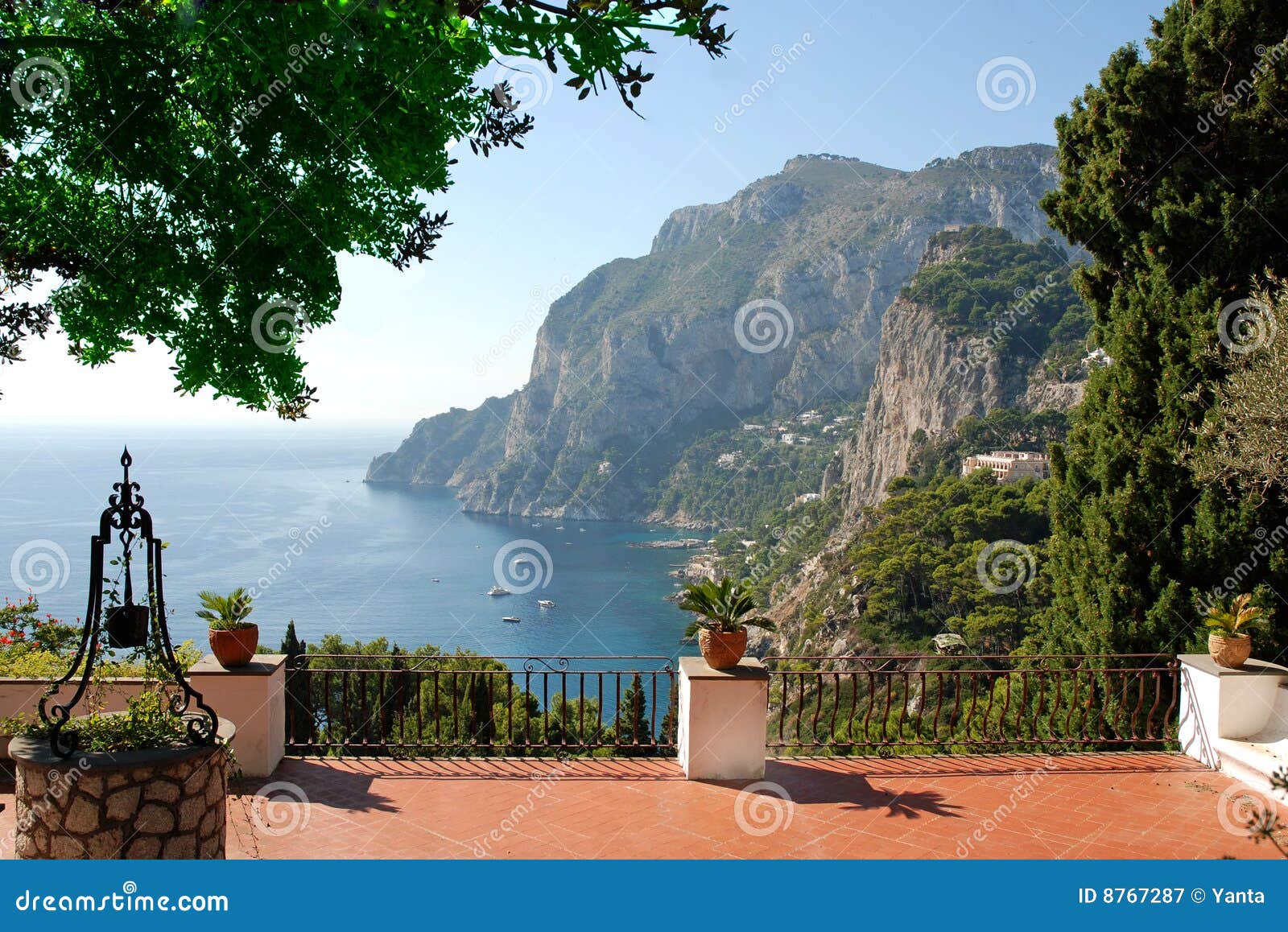 view from the terrace of luxury villa