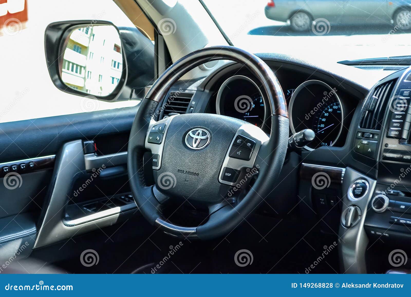 View To The Interior Of Toyota Land Cruiser 200 With