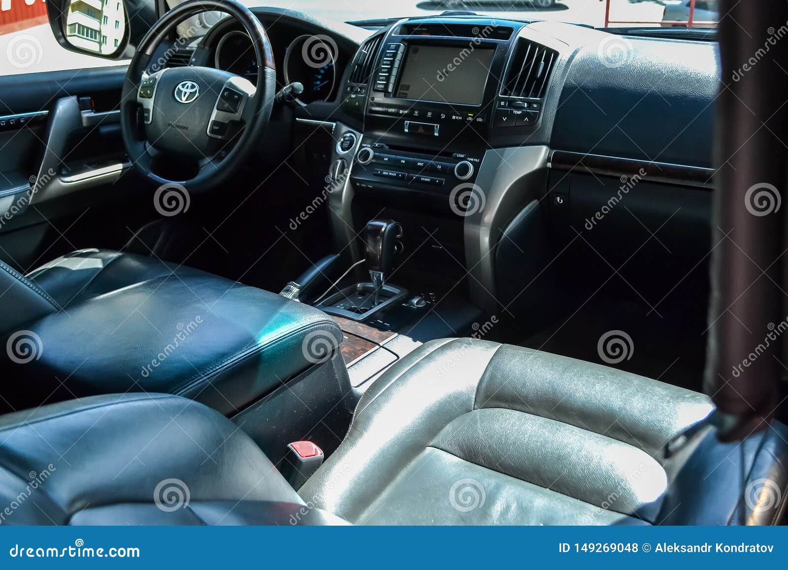 View To The Interior Of Toyota Land Cruiser 200 With