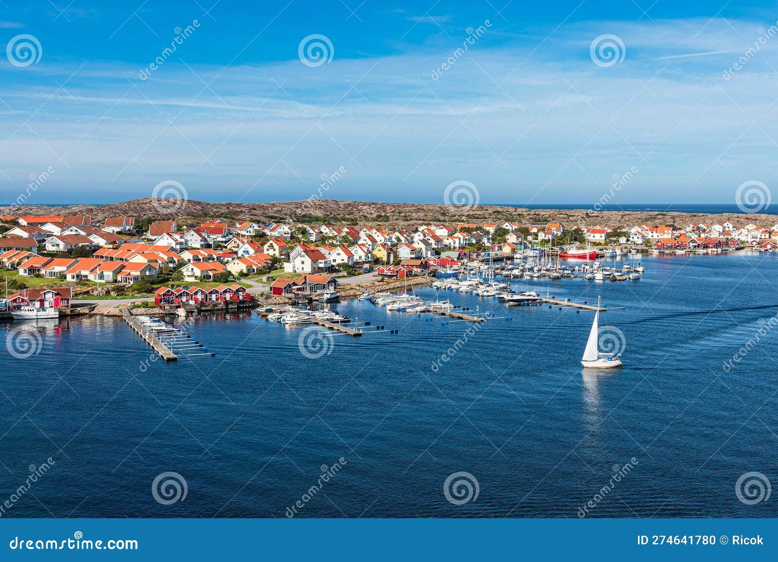 view to the island smogen in sweden