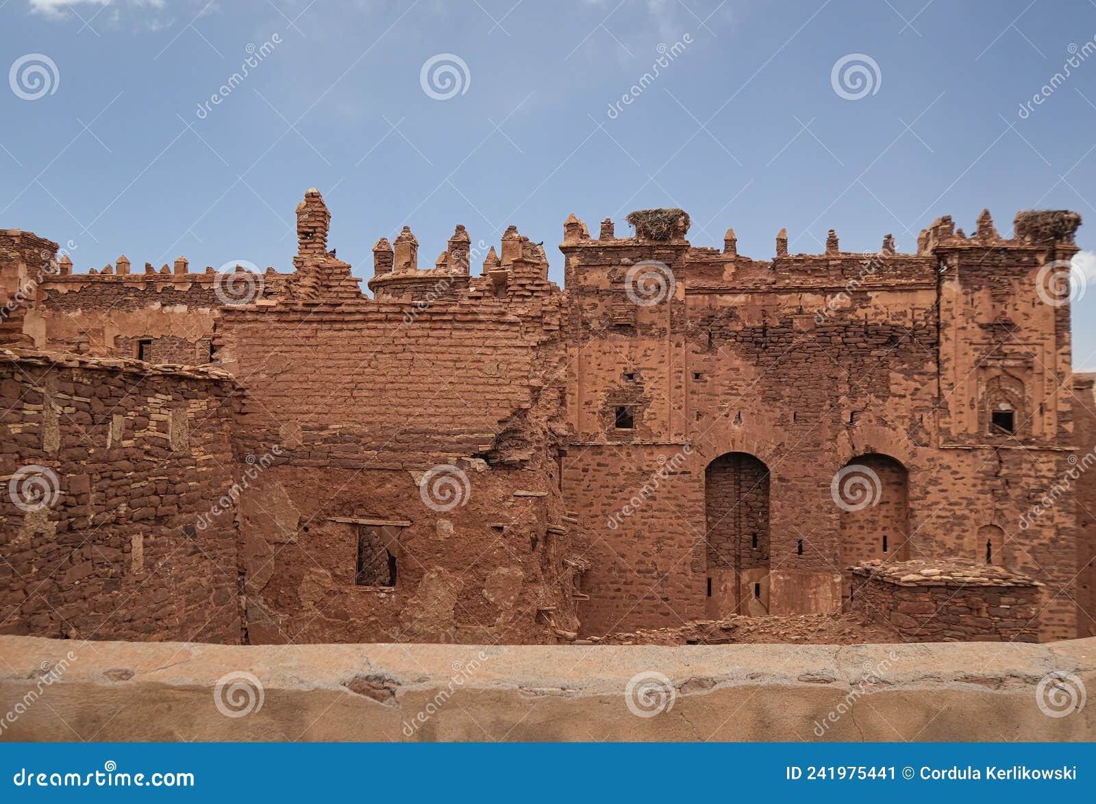 view to the kasbah of telouet in morocco