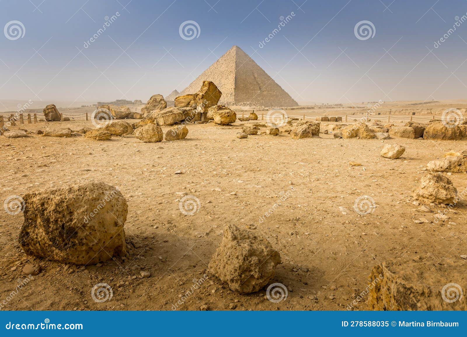 Menkaure Pyramid Close Up. The Smallest Of The Pyramids Of Giza, Egypt ...