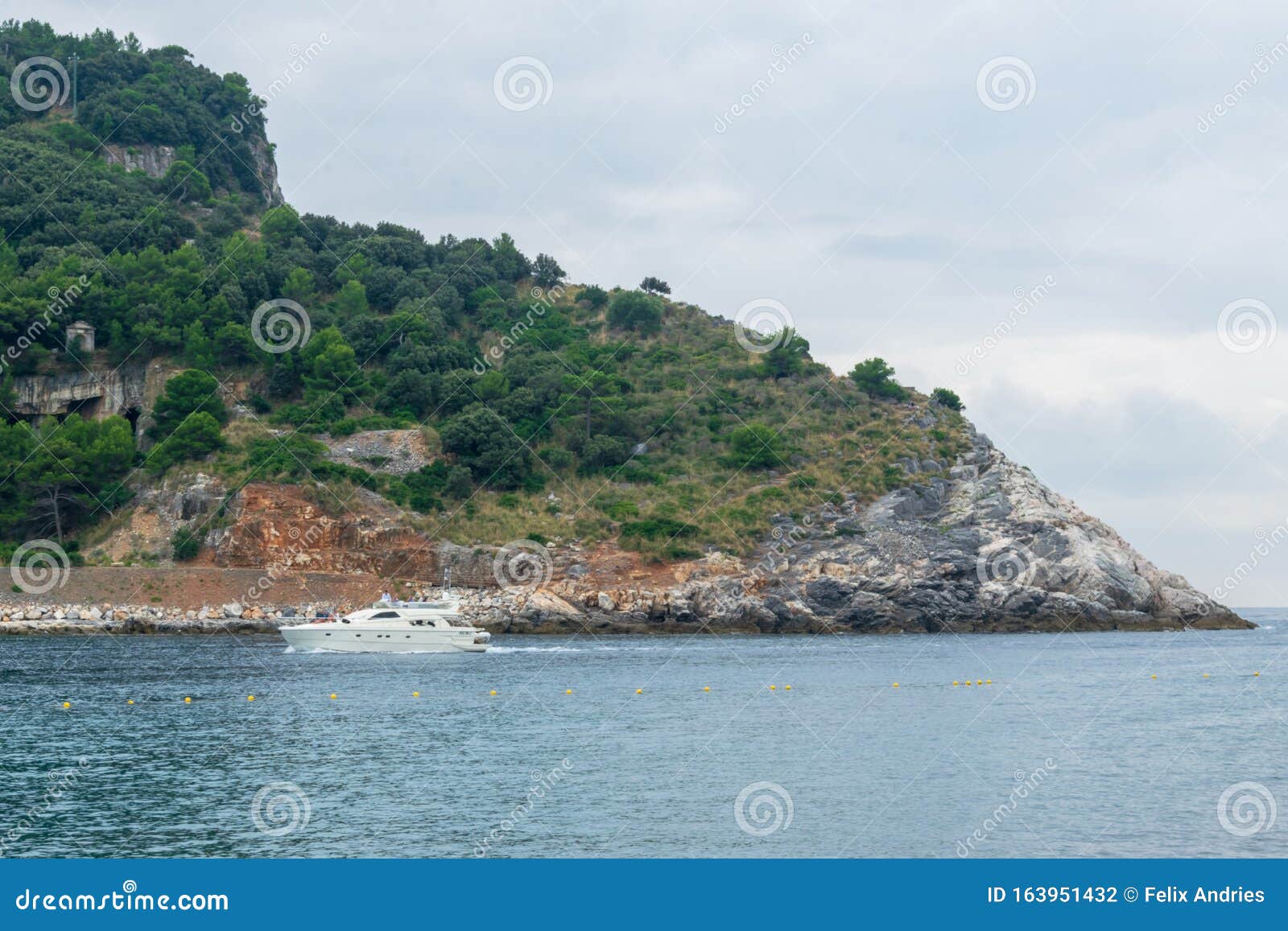 view to the parco naturale regionale di porto venere, la spezia, italy