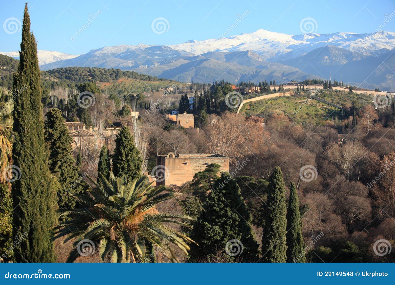 view to sierra nevada, spain