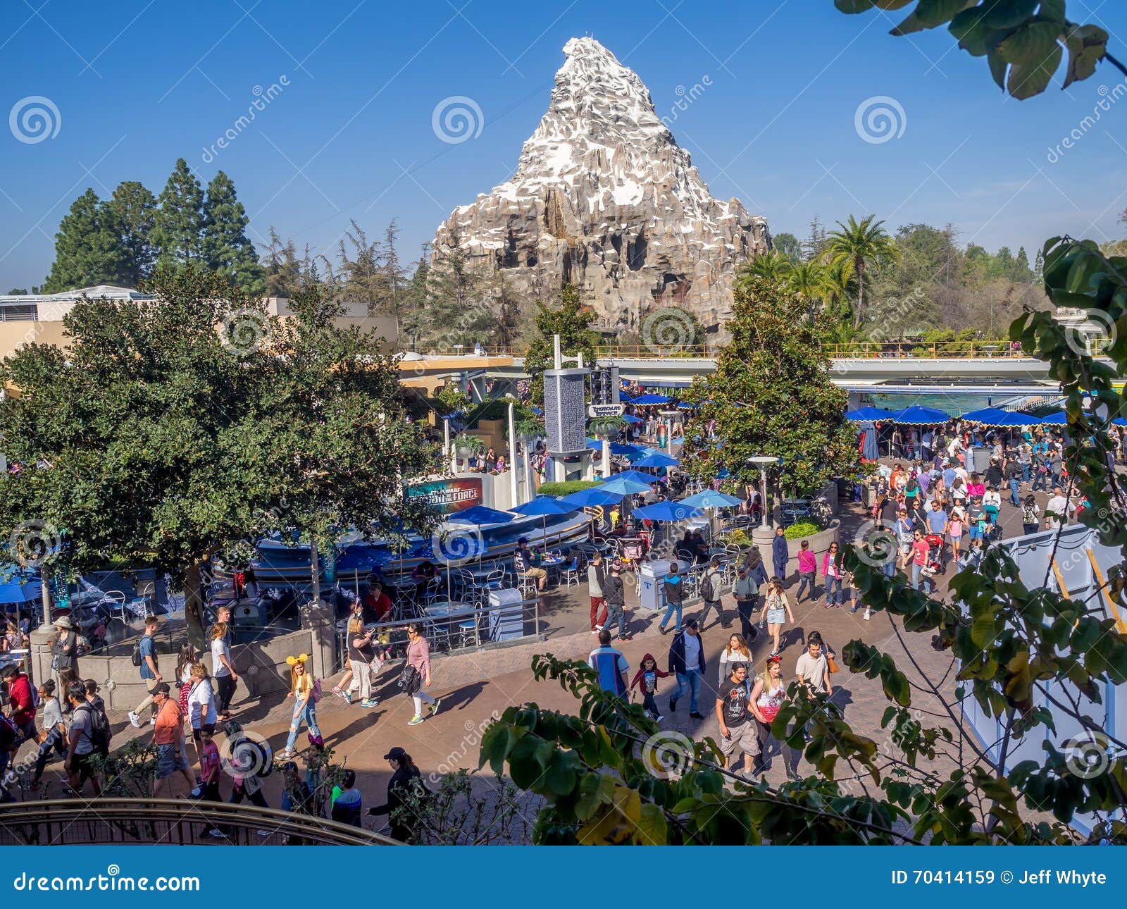 View Of Tomorrowland At The Disneyland Park Editorial Stock Image