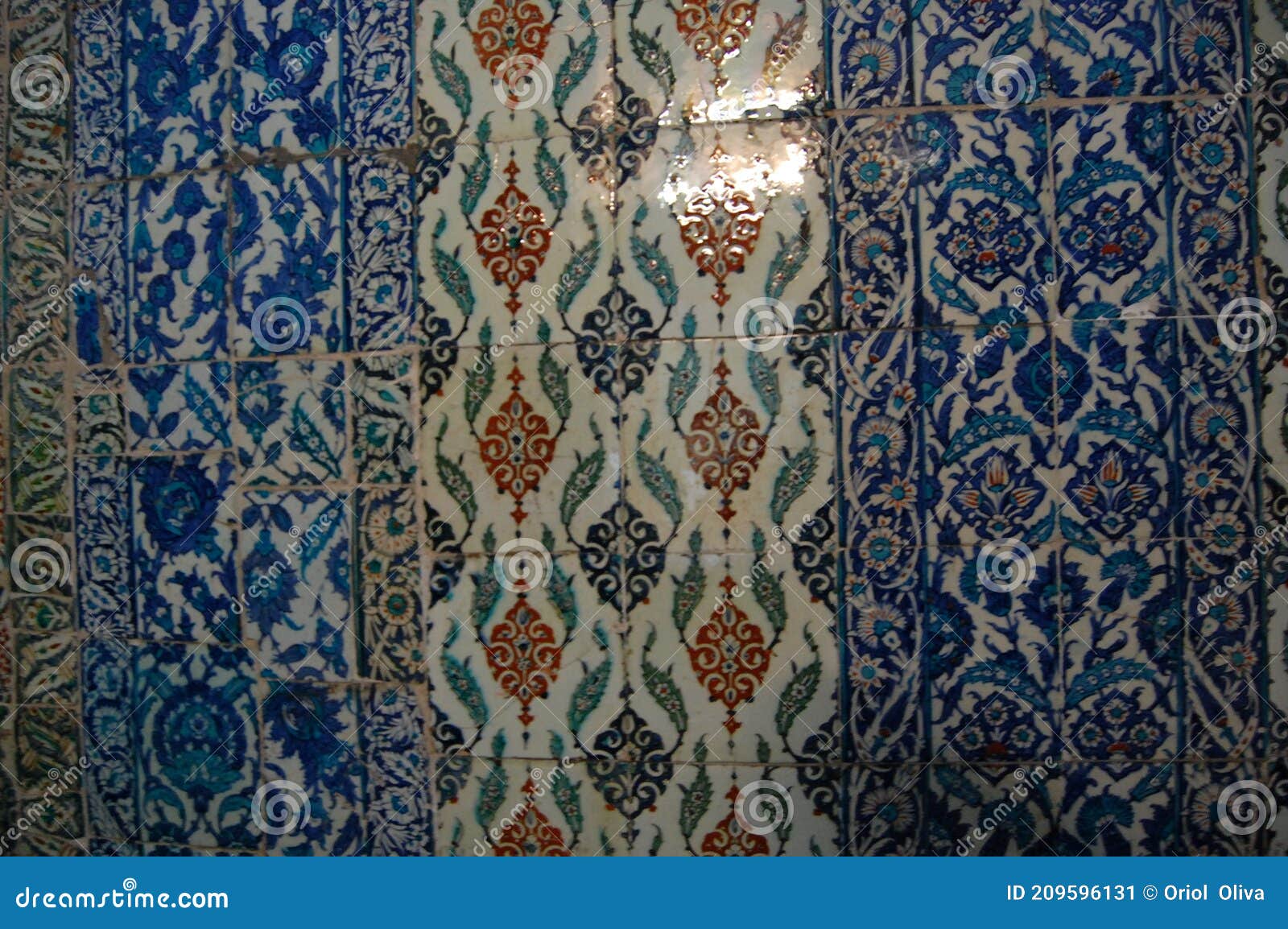 view of the topkapi palace, in istanbul turkey. tile