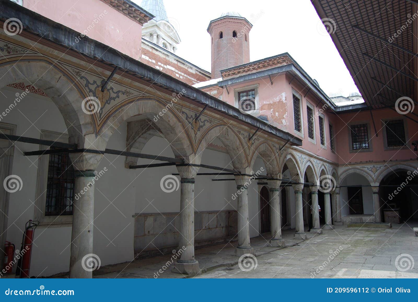 view of the topkapi palace, in istanbul turkey.