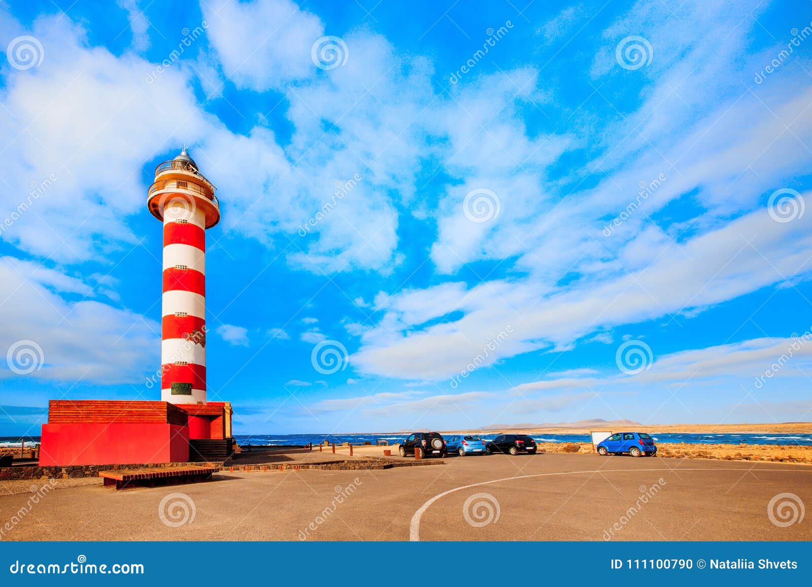 toston lighthouse in el cotillo at fuerteventura canary islands