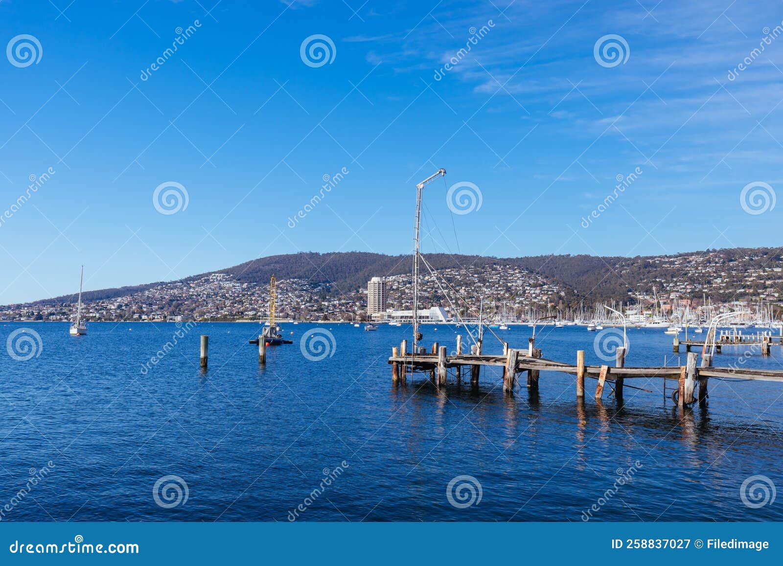 Sandy Bay View in Hobart Tasmania Australia Stock Image Image of