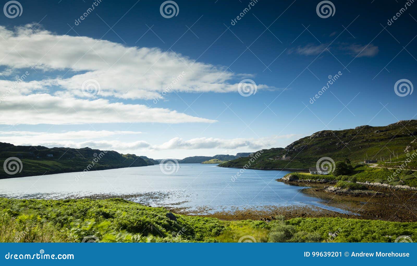 View Over a Sea Loch Northern Scotland Stock Image - Image of diabaig ...